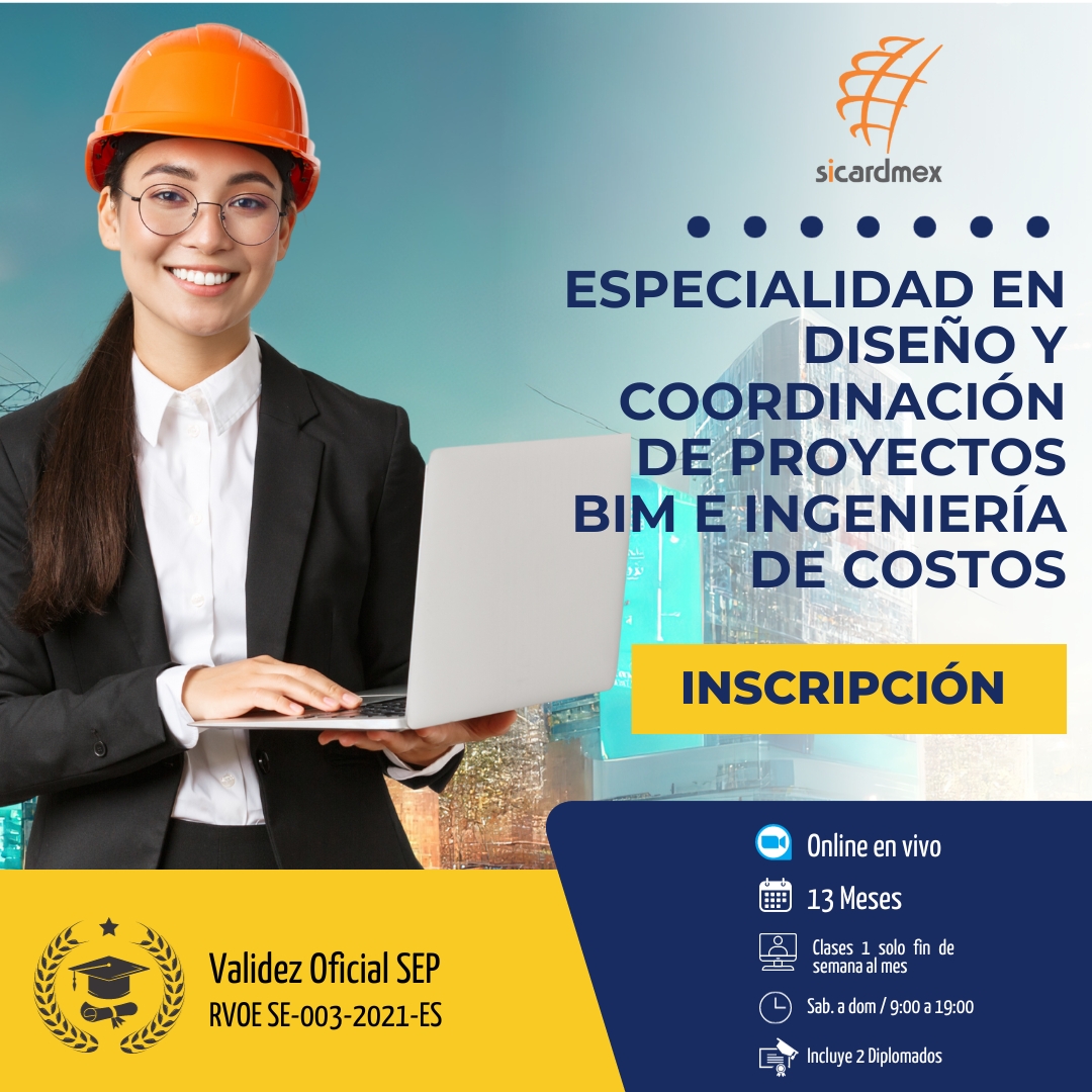 Especialidad En Dise O De Proyectos Bim Y Costos Inscripci N